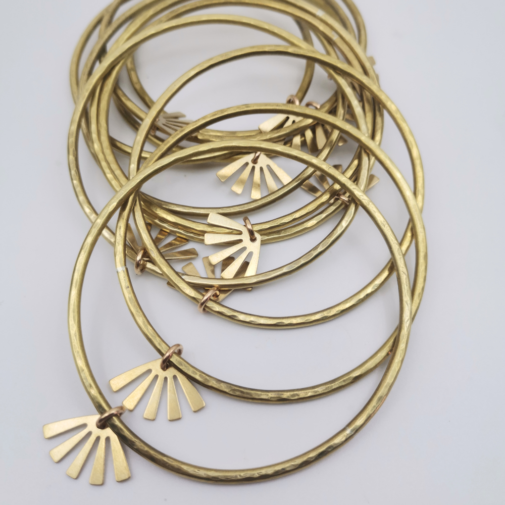 Sure As The Sun Brass Bangle - Image 3