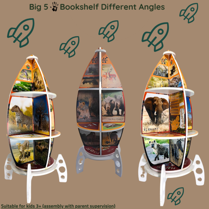 Big 5 Kids Rotating Rocketship Bookshelf - Image 5