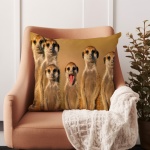 Medium Wildlife Printed Velvet Scatter Cushion 50x50
