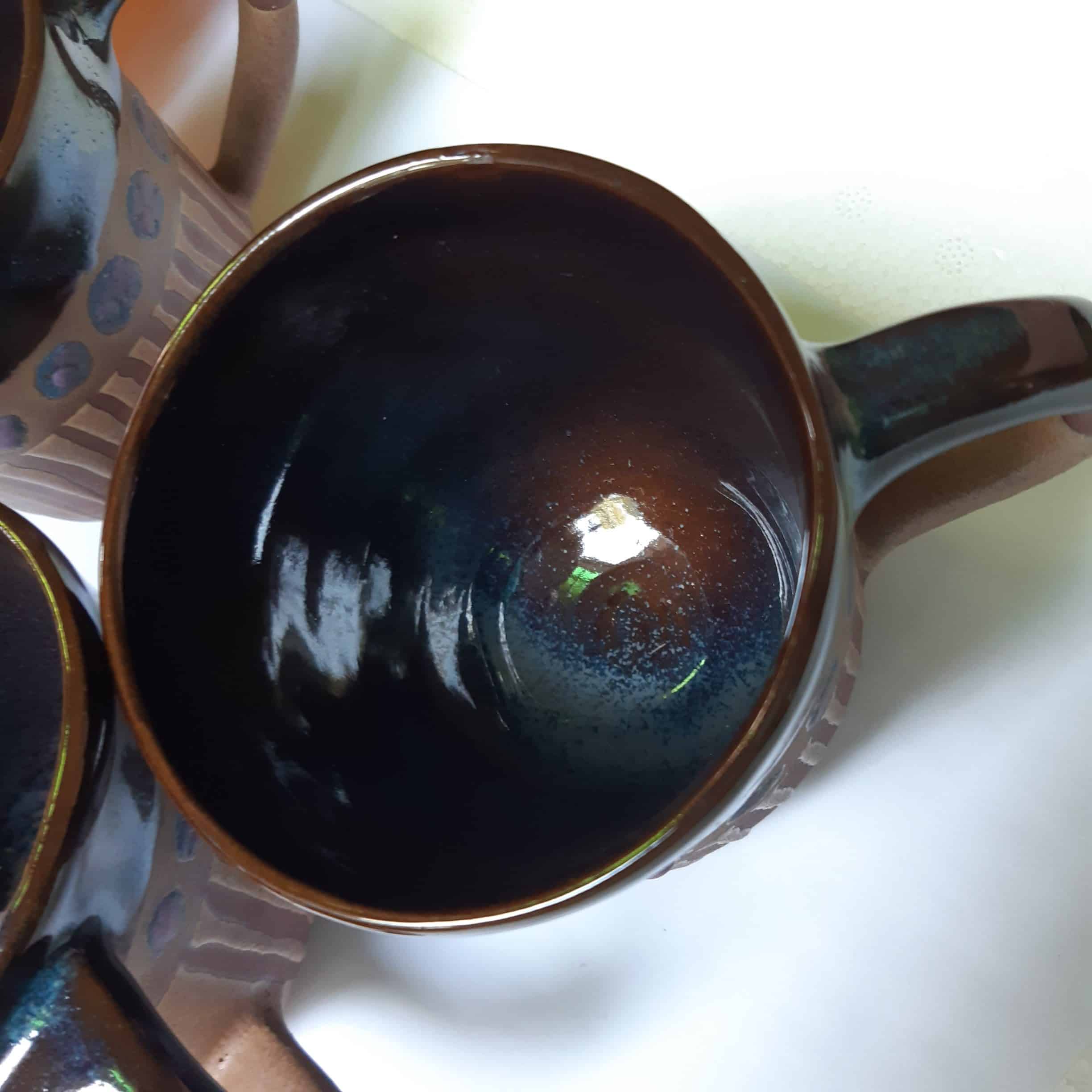 Stoneware Mug - Stripes and Dots - Image 3