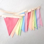 Pastel Rainbow Bunting Banner - Medium Flags
