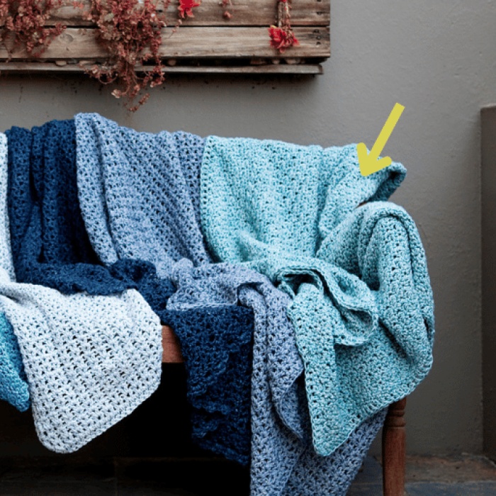 Chunky Pale Sage Pure Cotton Throw - Image 3