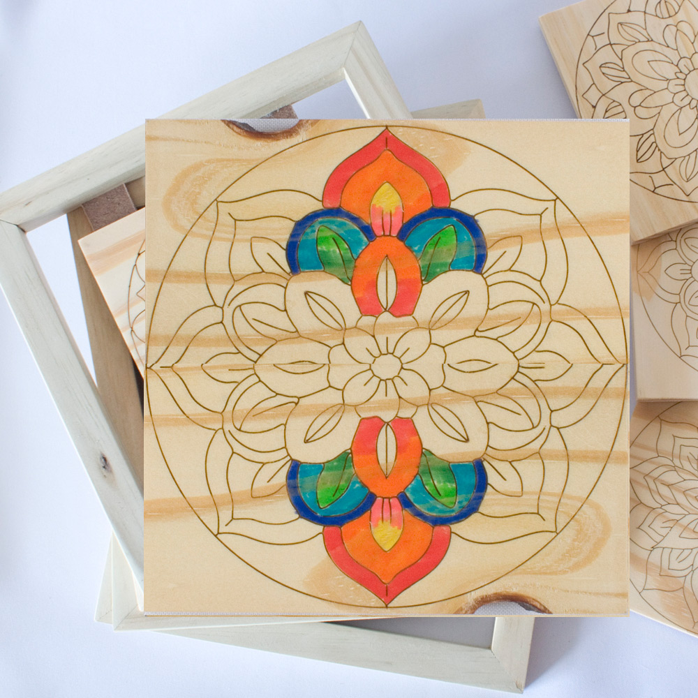 Custom Adult Colouring Wood Panels With or Without Frames - Image 4
