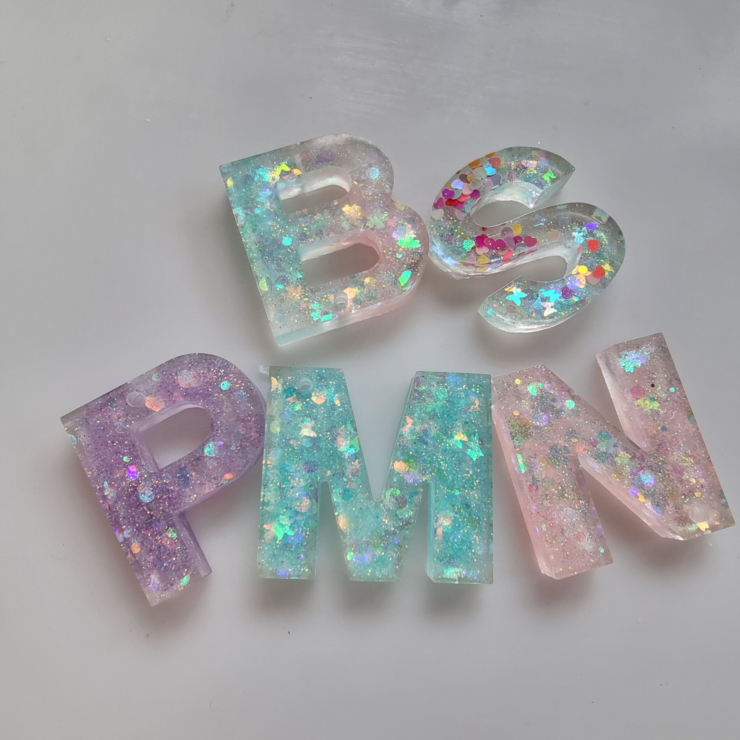 Custom Resin Letter Key Chain - Image 6
