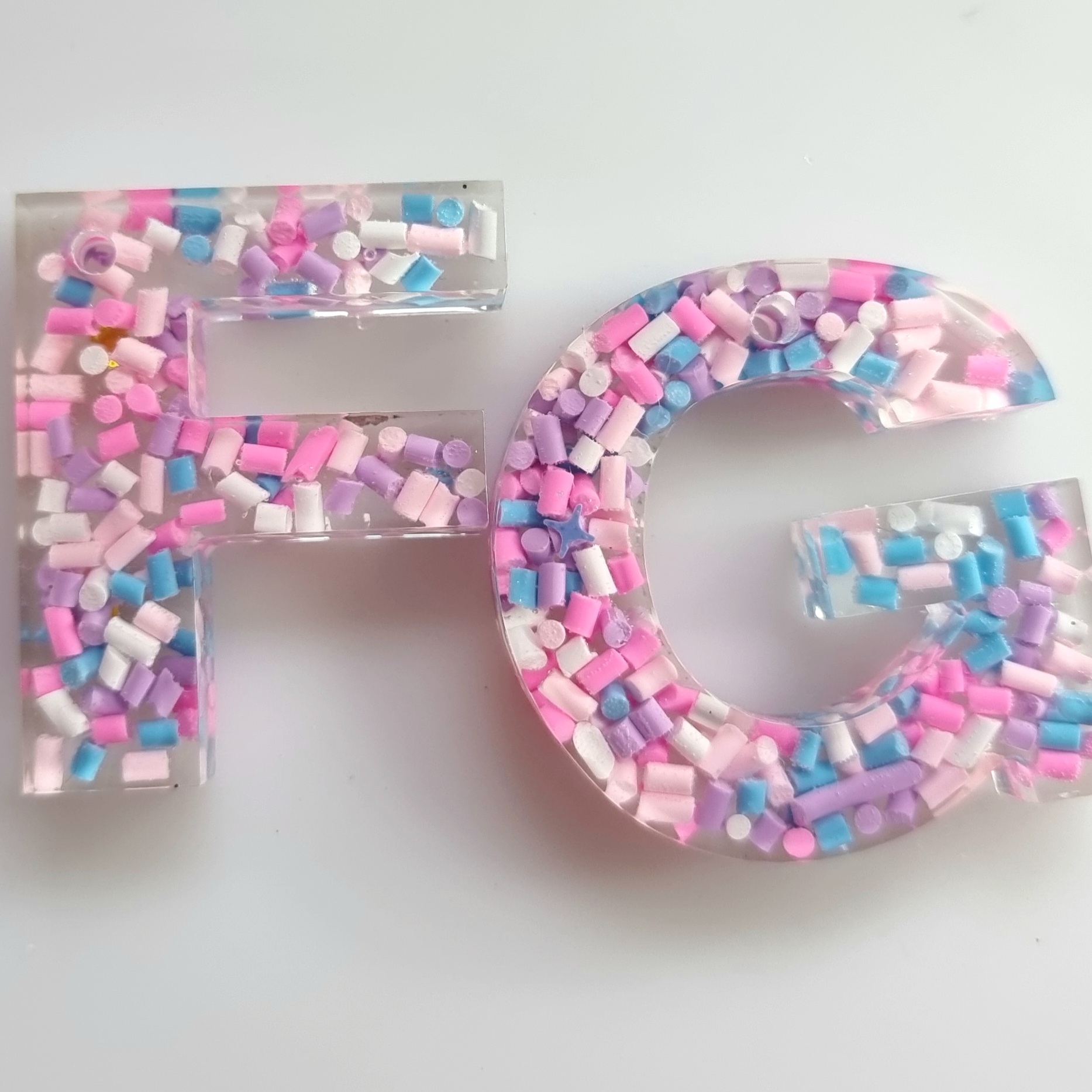 Custom Resin Letter Key Chain - Image 10