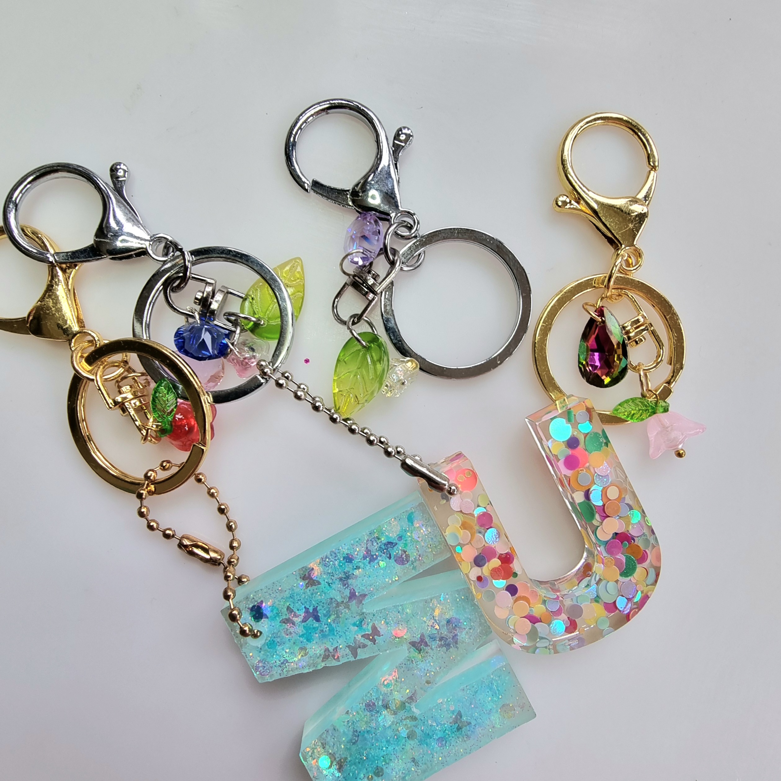 Custom Resin Letter Key Chain - Image 5