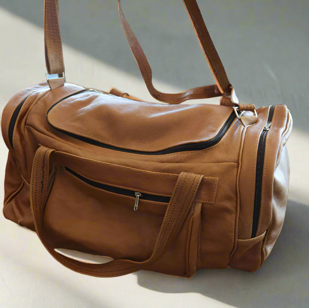 Leather Bobby Square Duffle Bag - Image 12