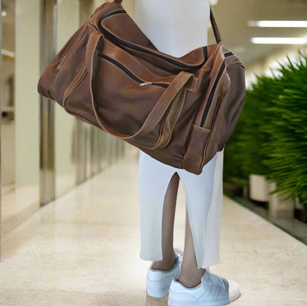 Leather Bobby Square Duffle Bag - Image 27