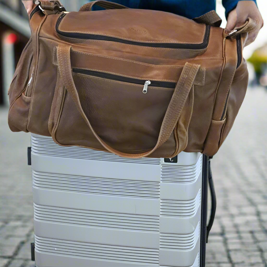 Leather Bobby Square Duffle Bag - Image 29