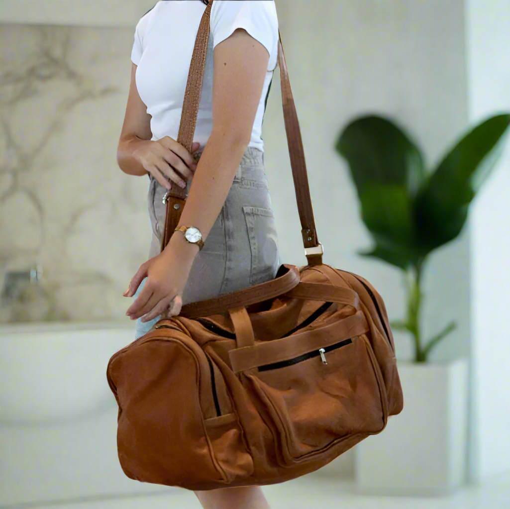 Leather Bobby Square Duffle Bag - Image 30