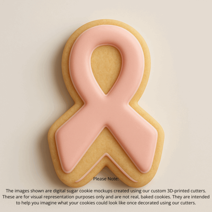 Breast Cancer Ribbon Cookie Cutter 1 - Image 3