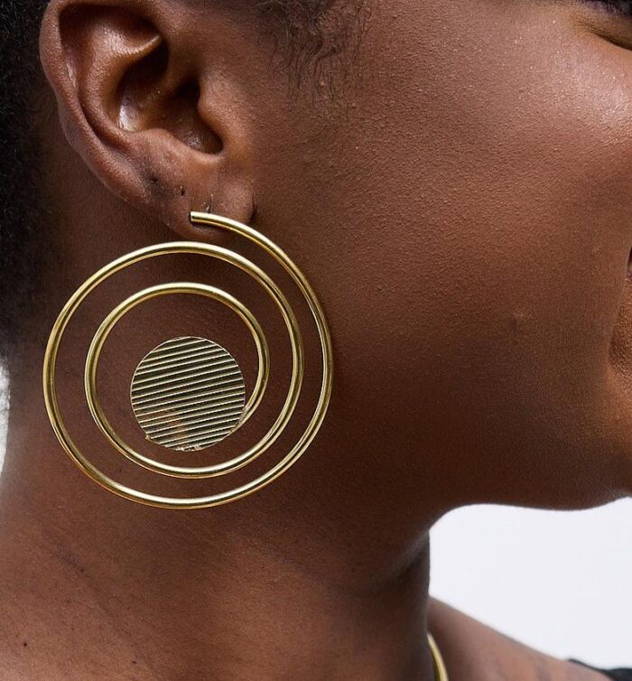 Spira Brass Earrings - Image 2