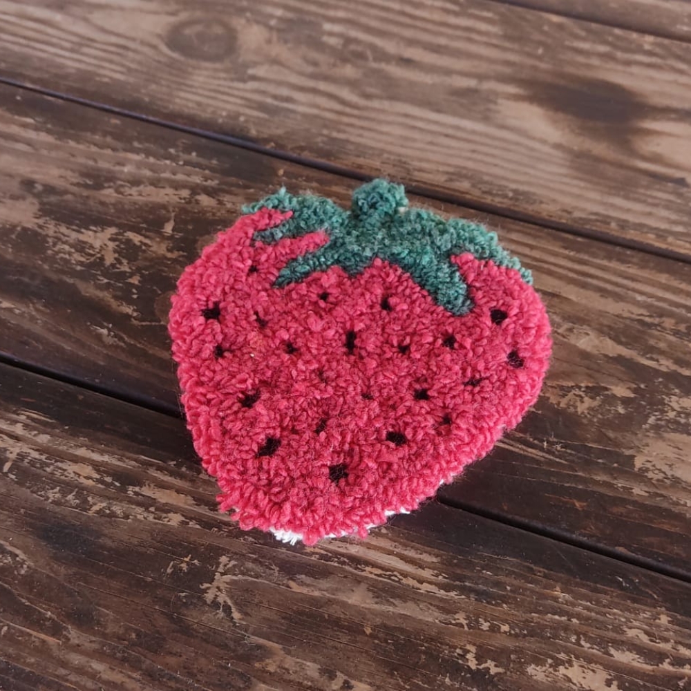 Strawberry Mug Rug - Image 3