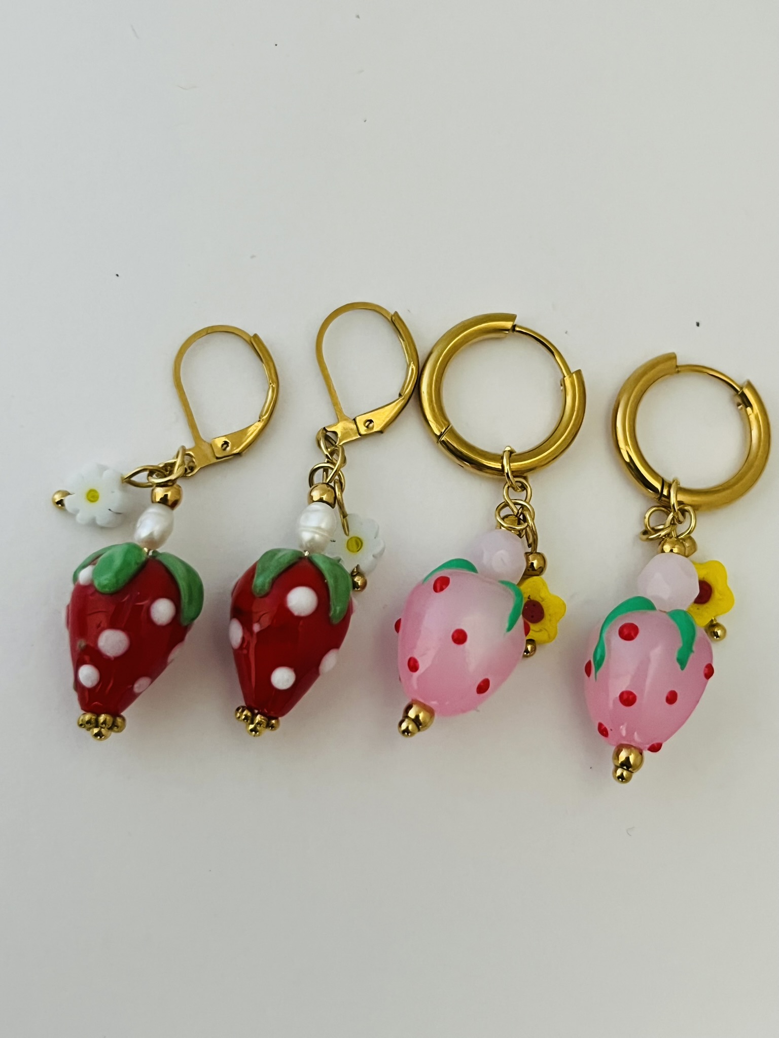 Strawberry Charm Earrings - Image 4