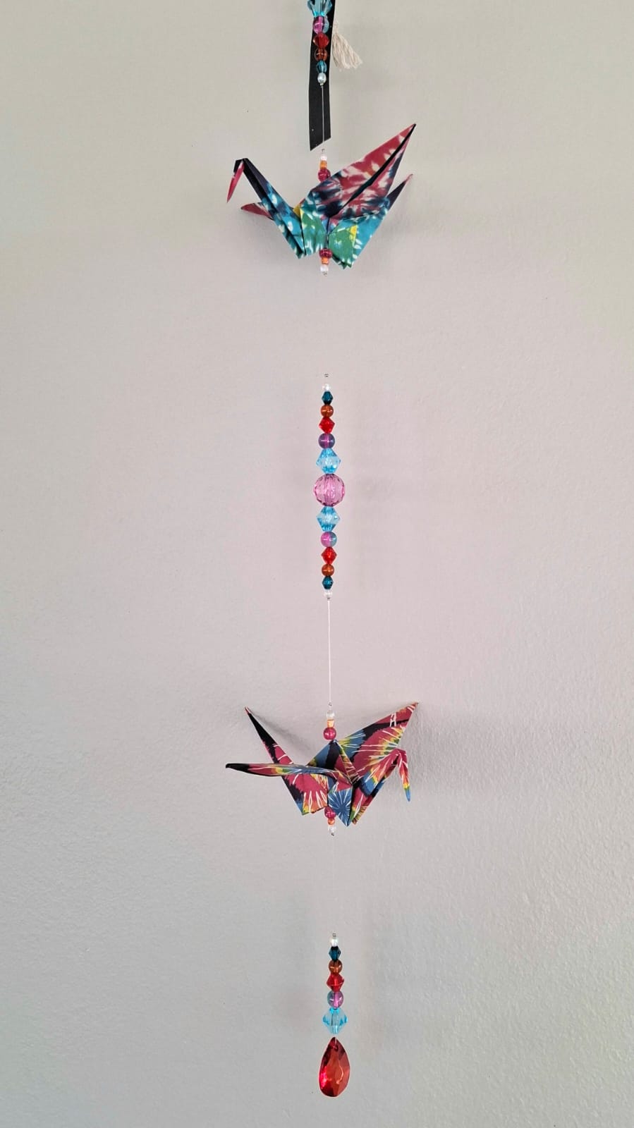 Origami Crane Mobile - Rainbow Tie Dye - Image 2