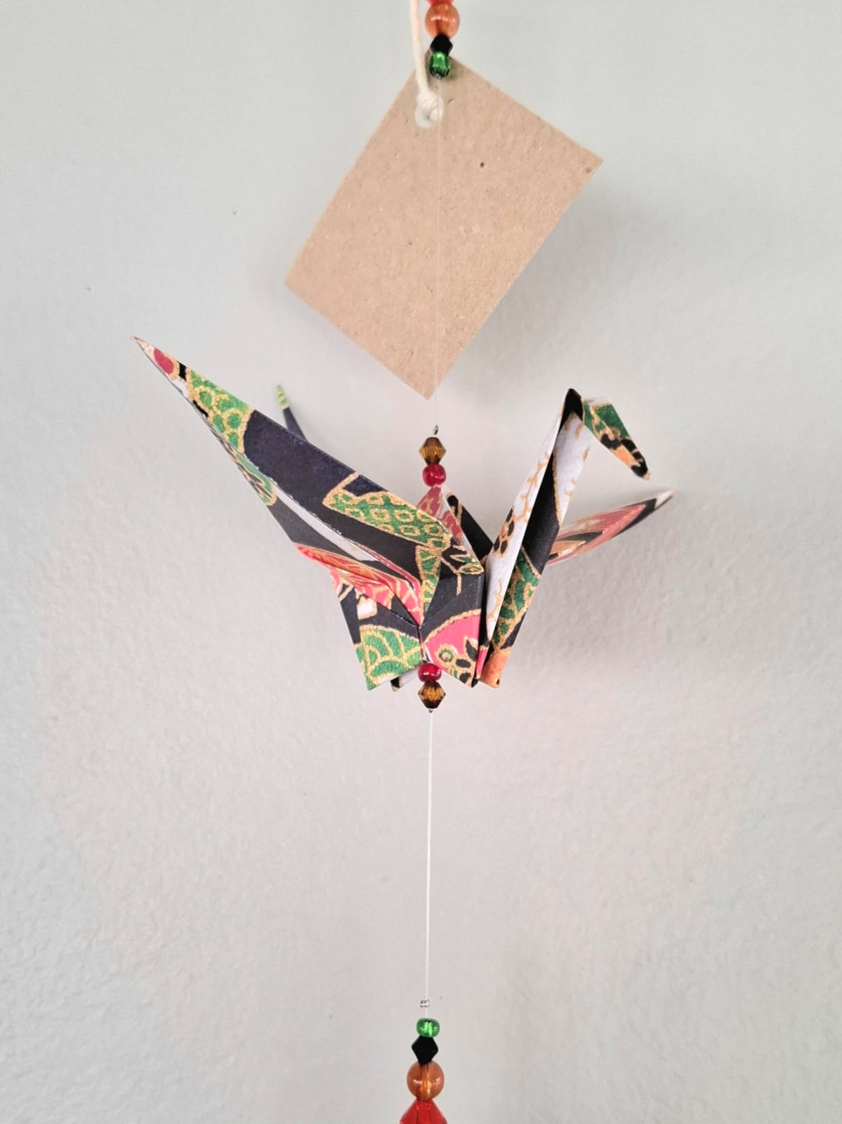 Origami Crane Mobile - Black and Blue Japanese - Image 4