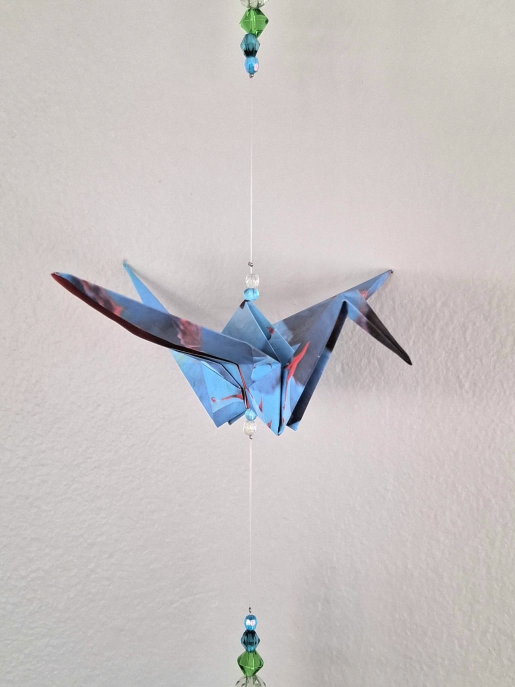 Origami Crane Mobile - Blue Nature - Image 4