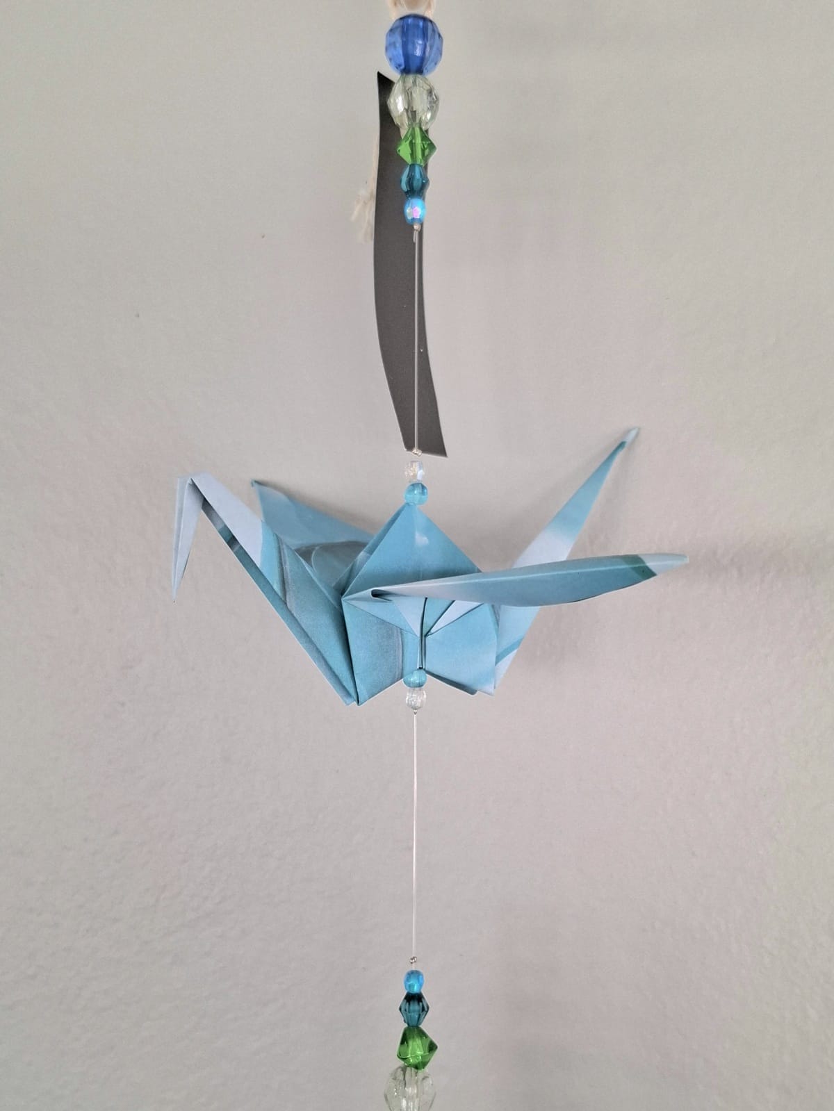 Origami Crane Mobile - Blue Nature - Image 5