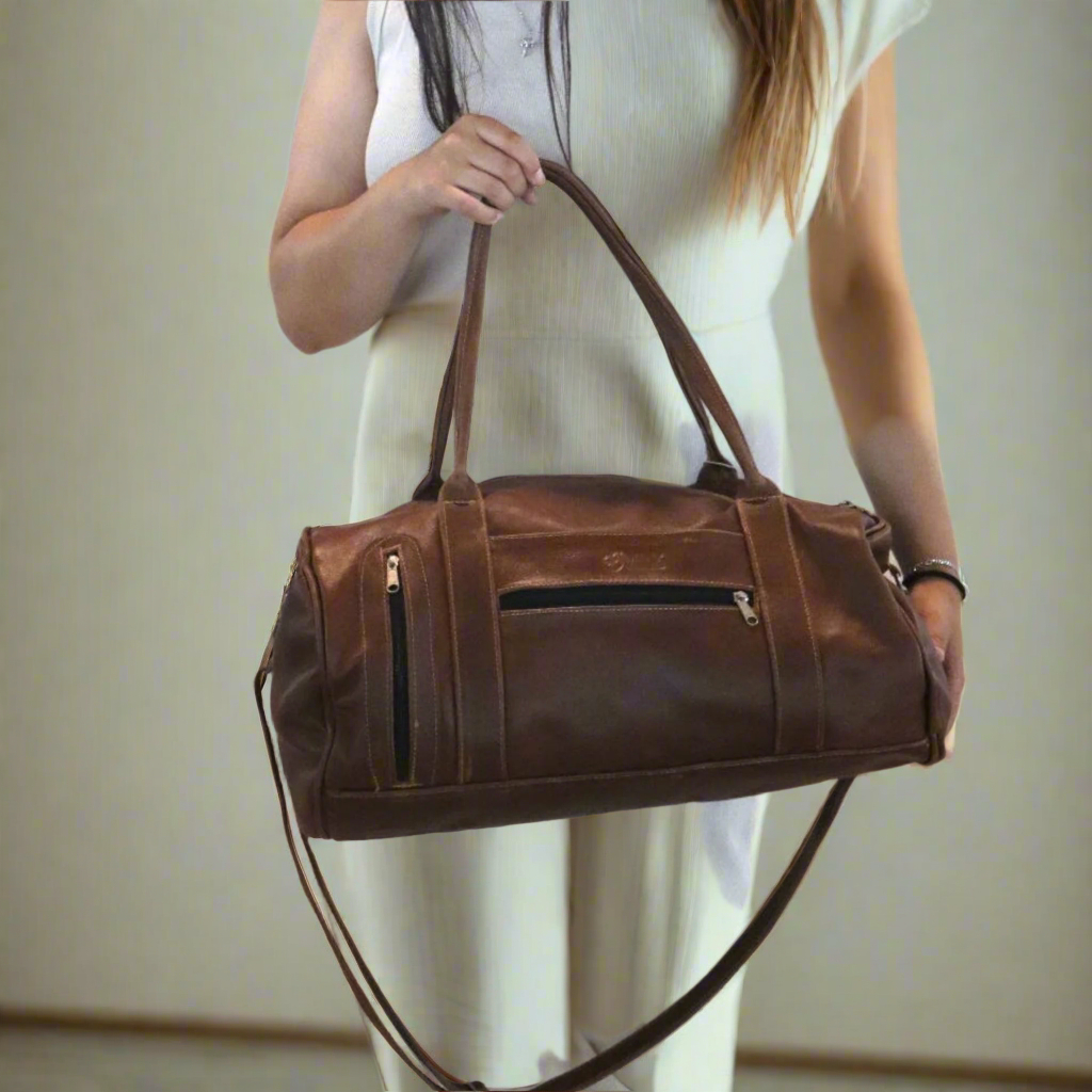Tommy Duffel Bag Brown - Image 5