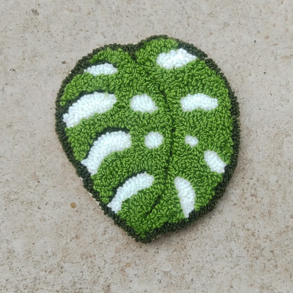 Monstera Leaf Coaster - Mug Rug - Image 3