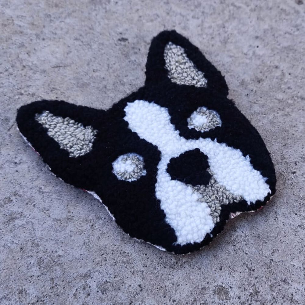 Boston Terrier Mug Rug - Image 3