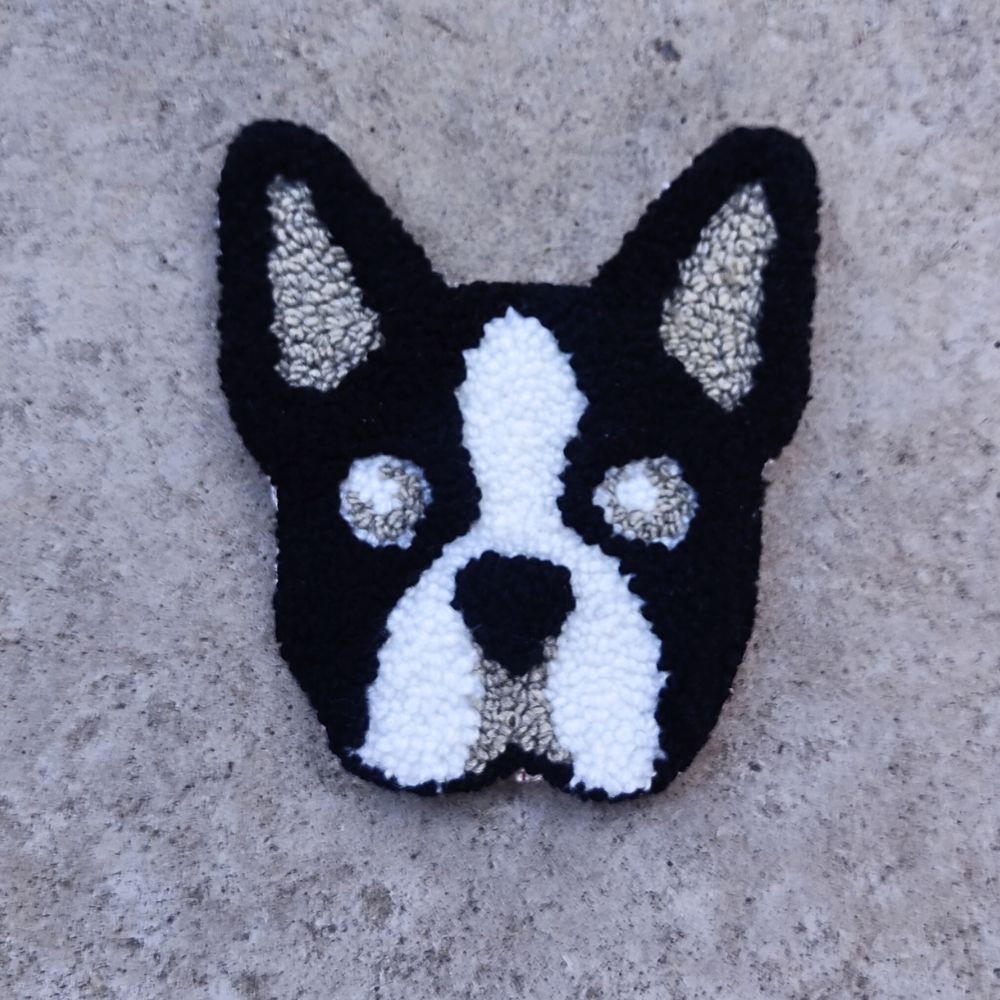 Boston Terrier Mug Rug - Image 2