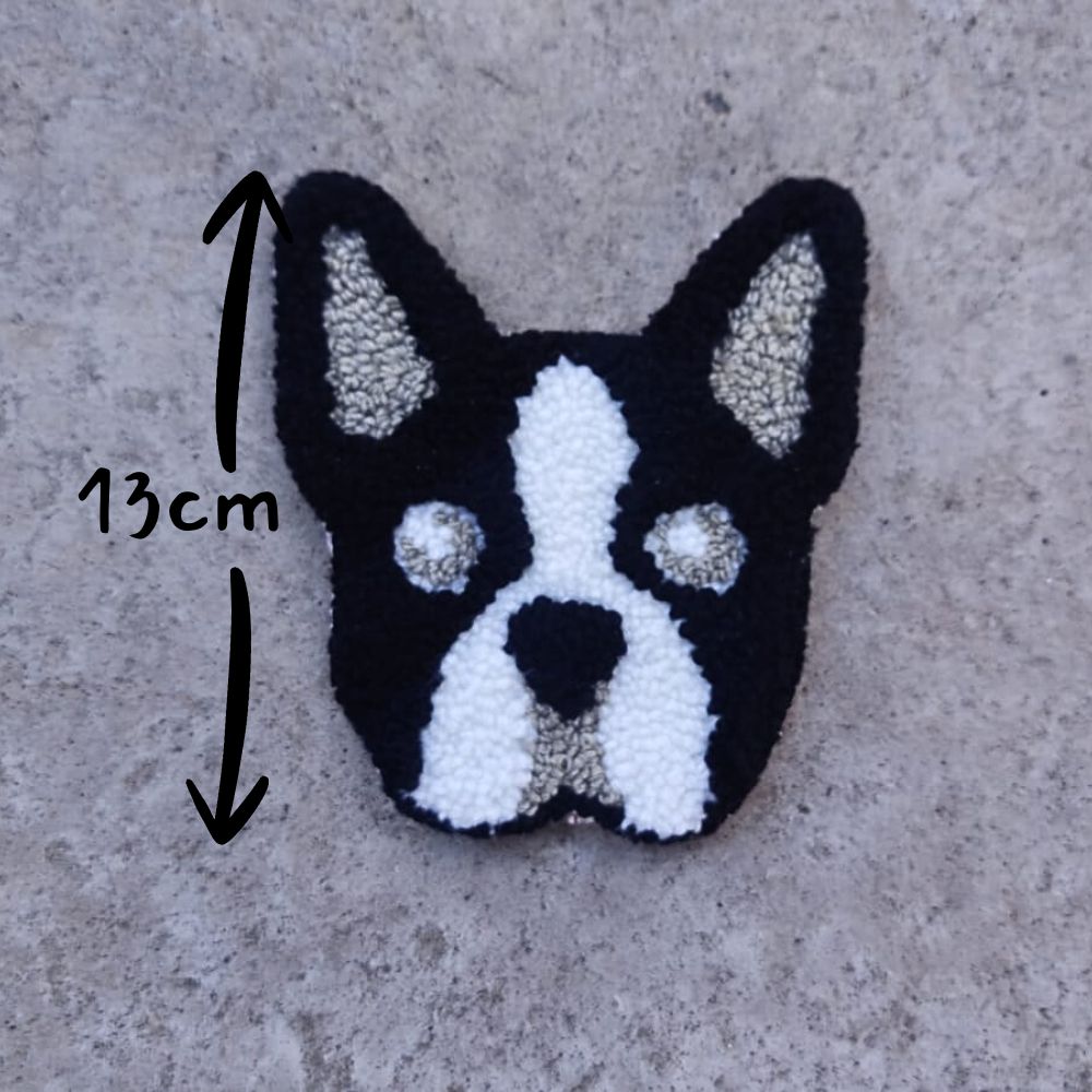 Boston Terrier Mug Rug - Image 4