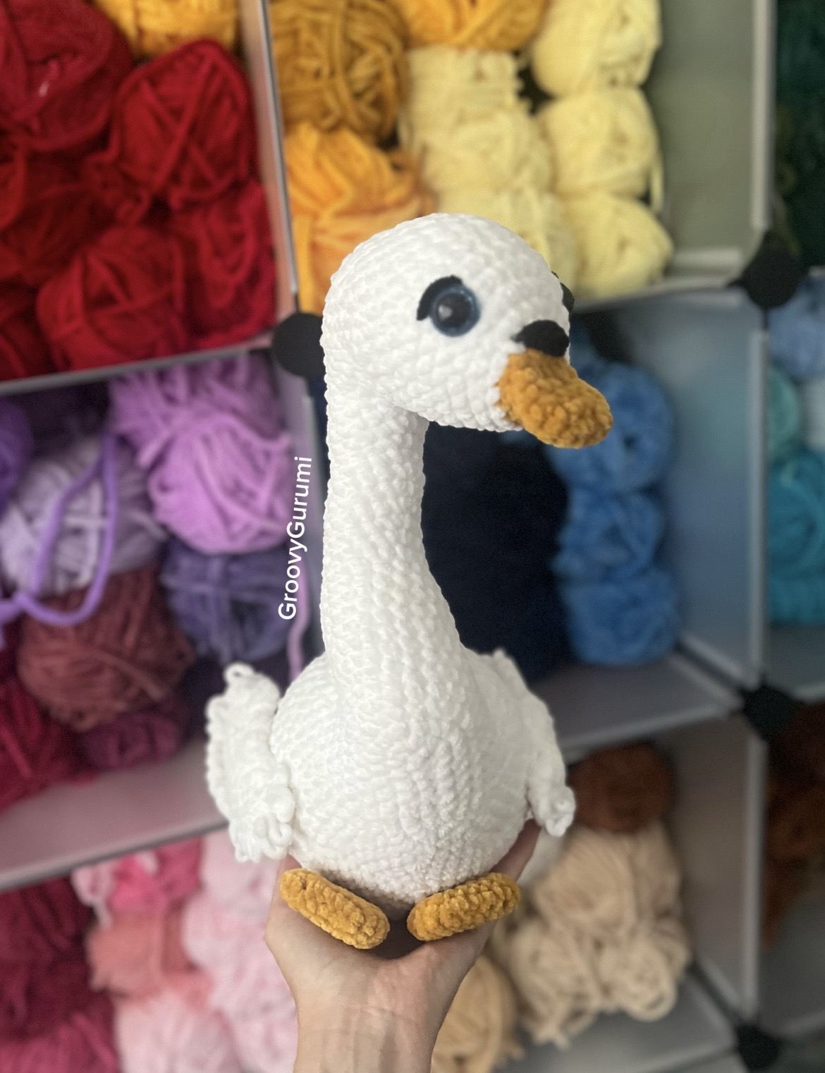 Crochet Swan Plushie - Moksi