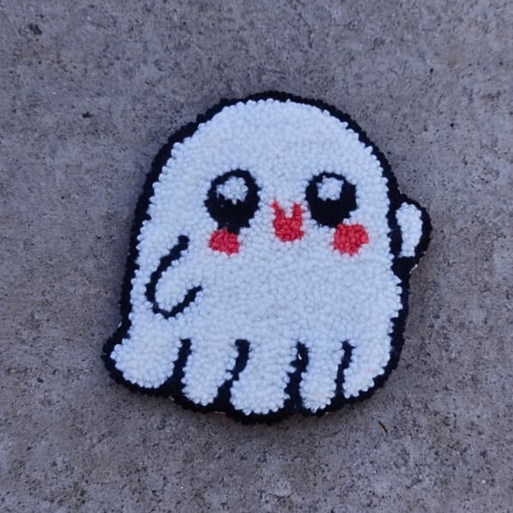 Happy Little Ghost Mug Rug - Image 2