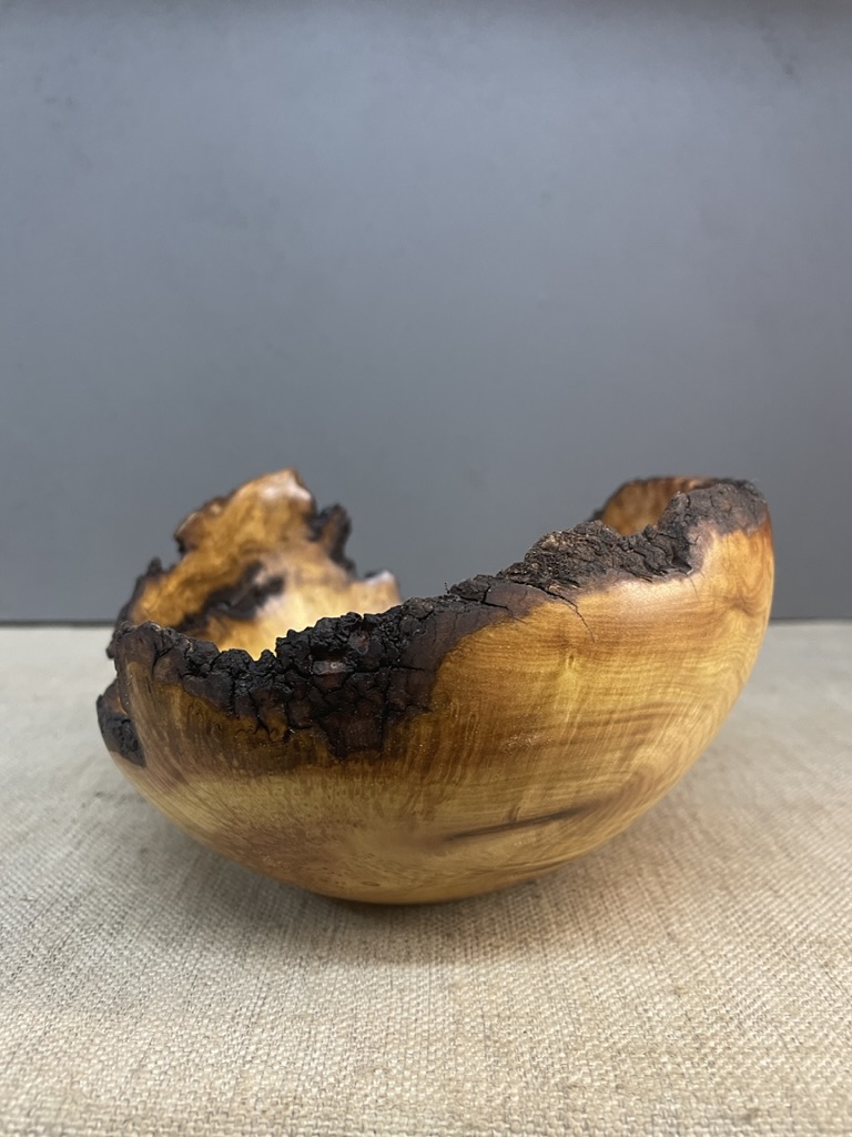 Wooden Bowl - Camphor Bush Natural Edge - Moksi