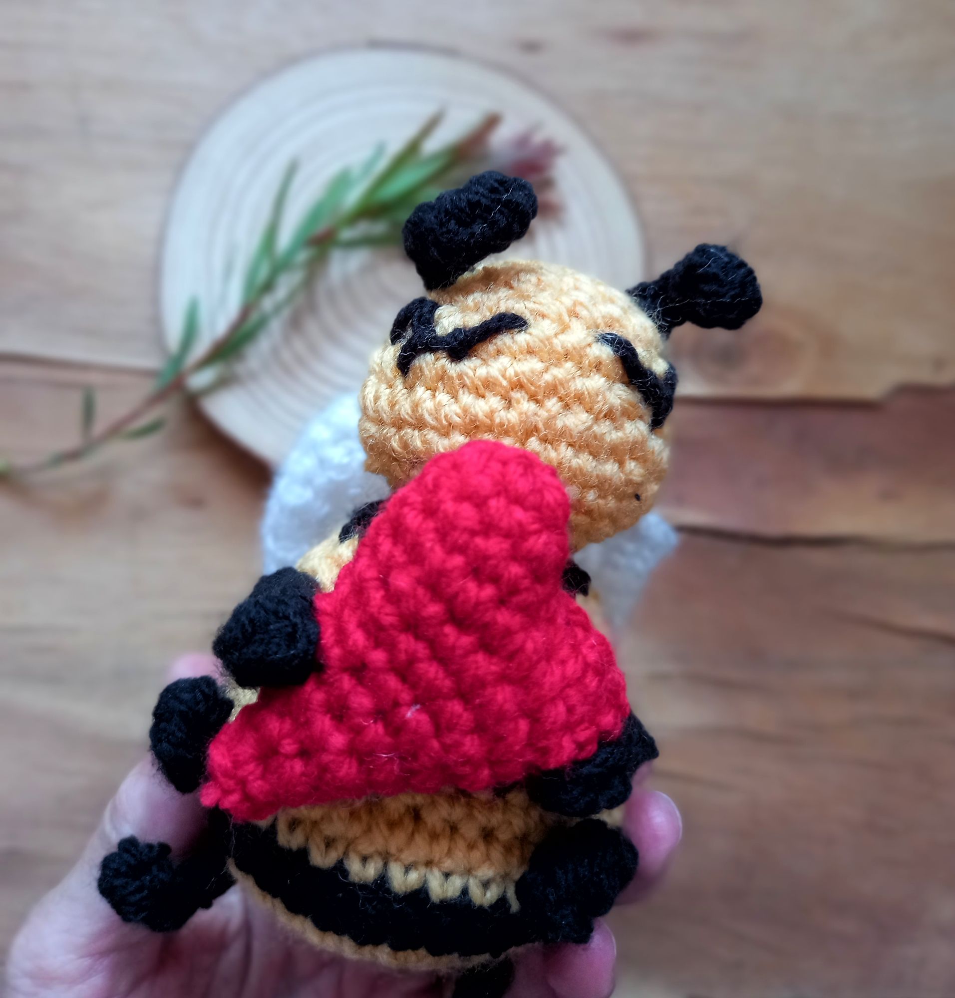 Emotional Support Bee Crochet Character - Image 8