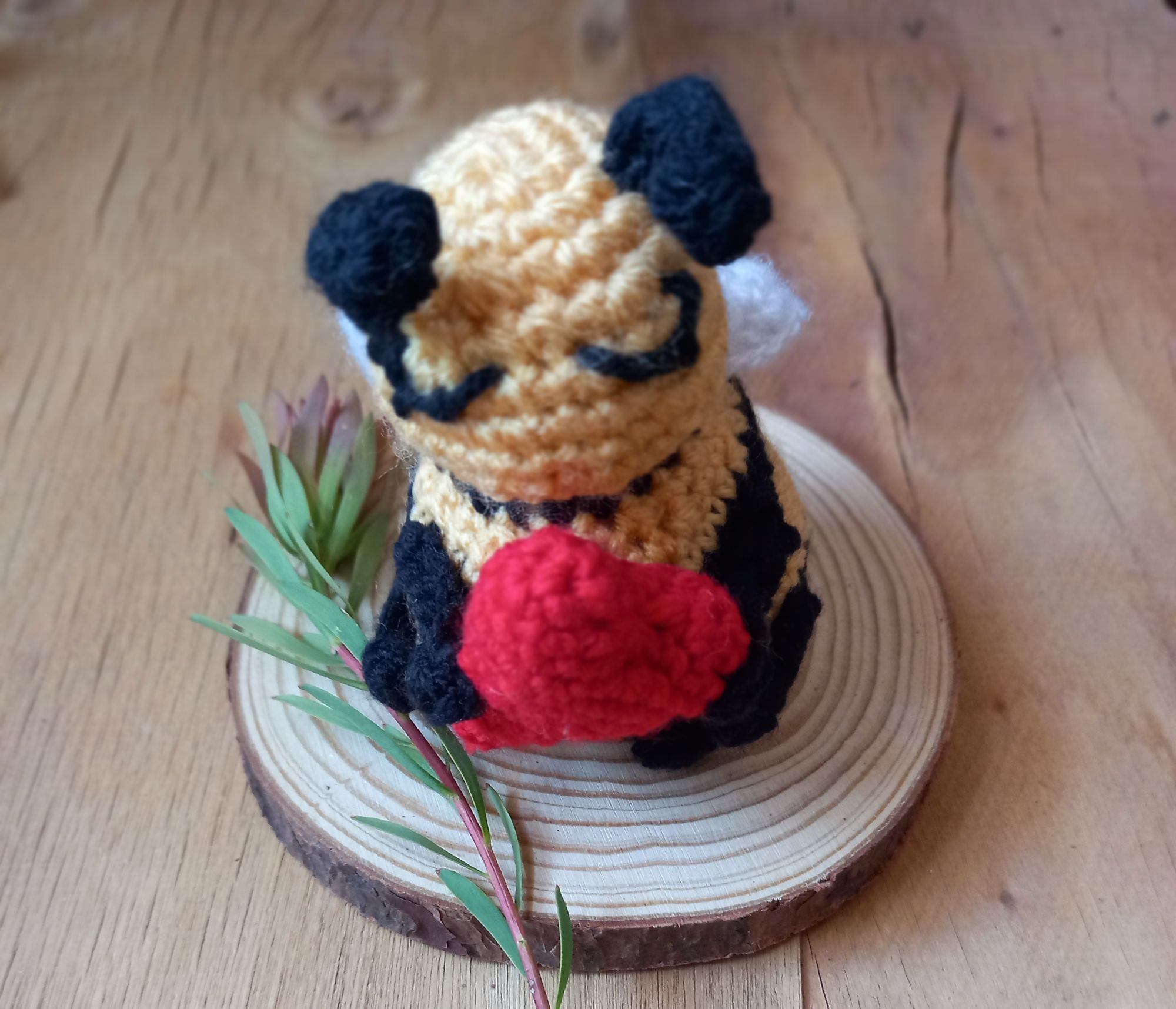 Emotional Support Bee Crochet Character - Image 9