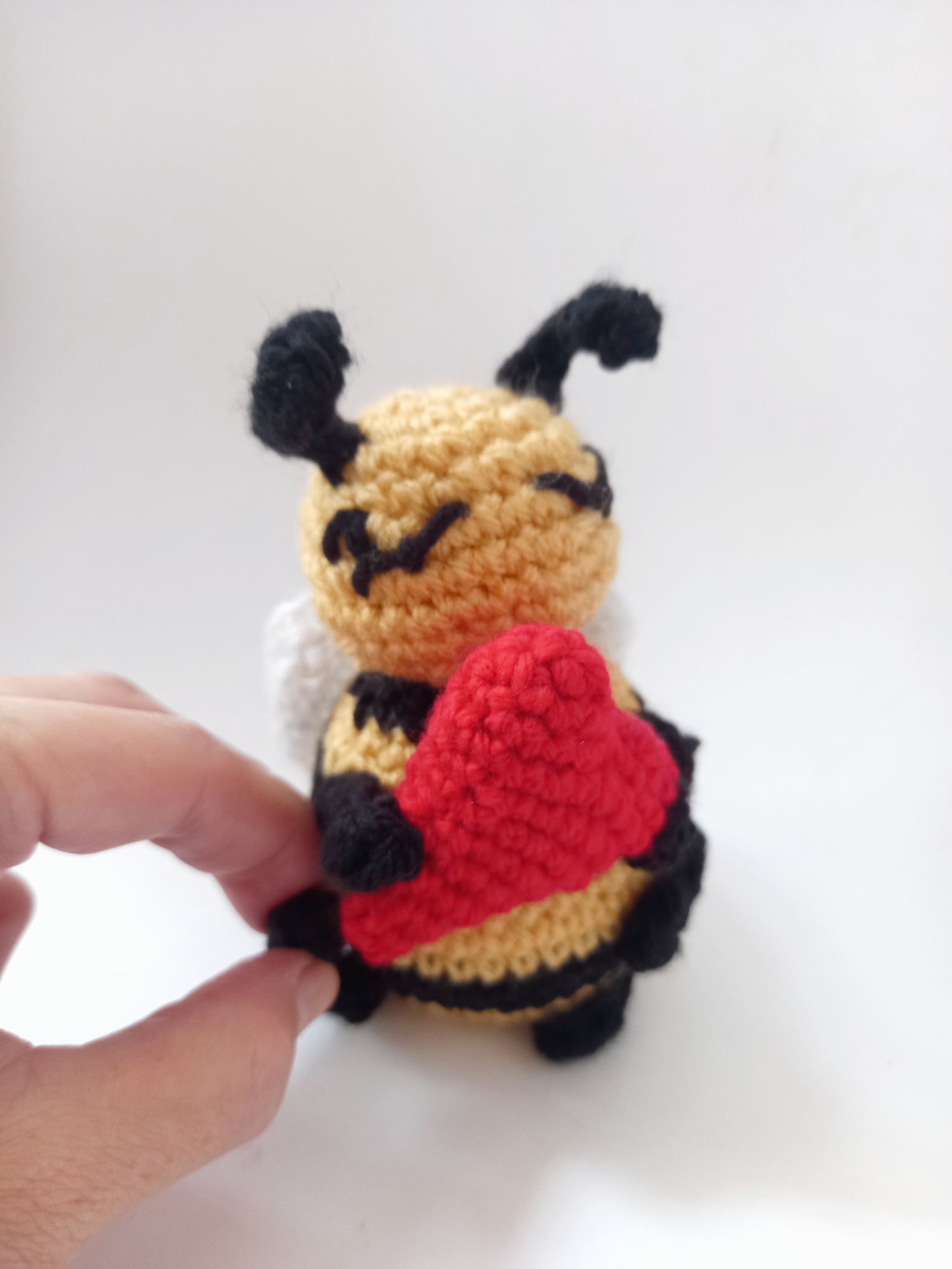 Emotional Support Bee Crochet Character - Image 2