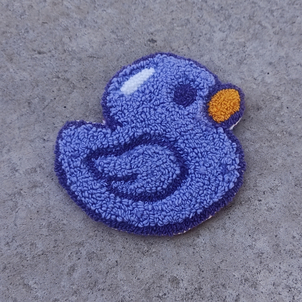 Purple Rubber Duck Mug Rug - Image 2
