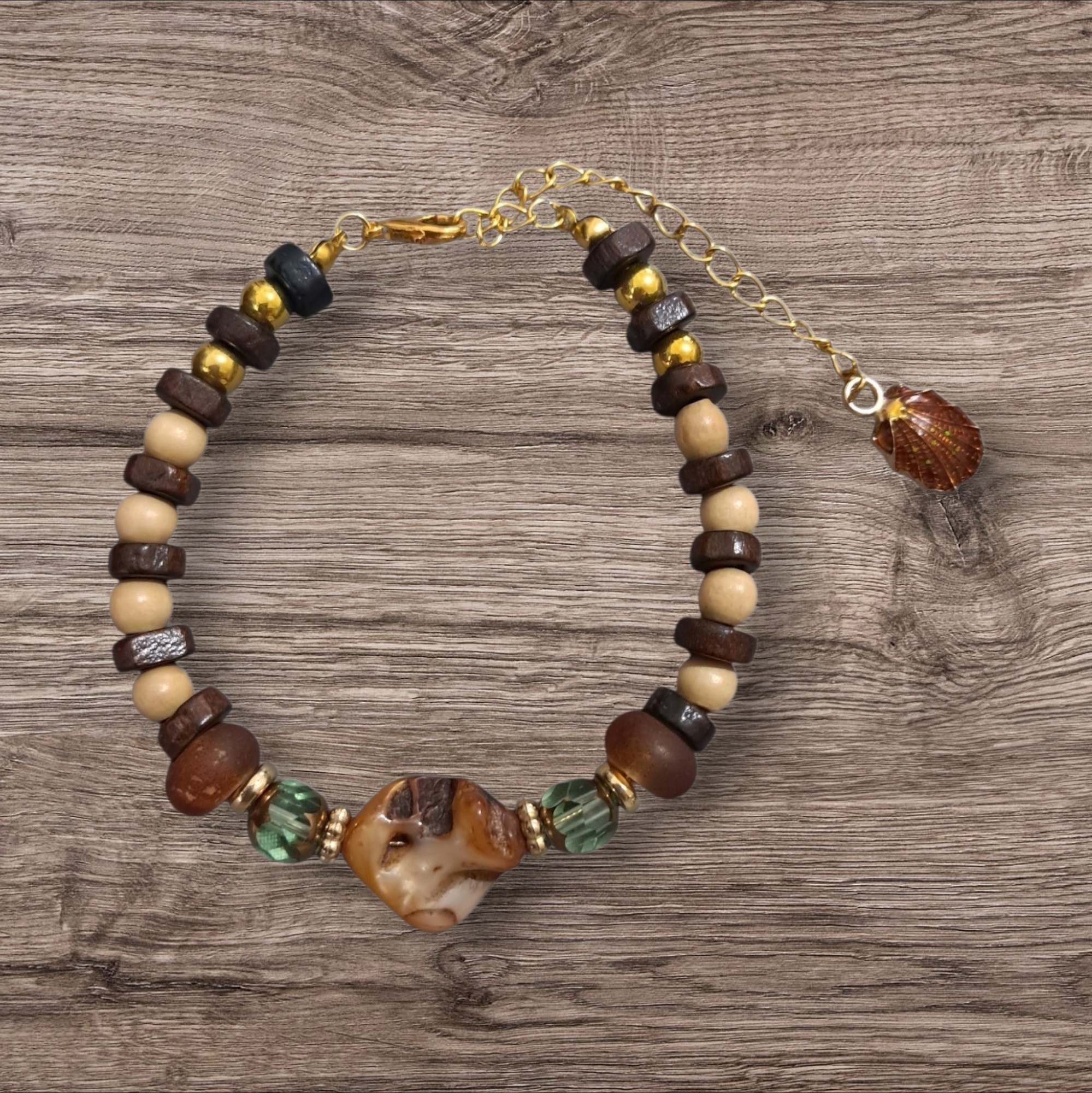 Earth and Sea Beaded Bracelet - Image 4
