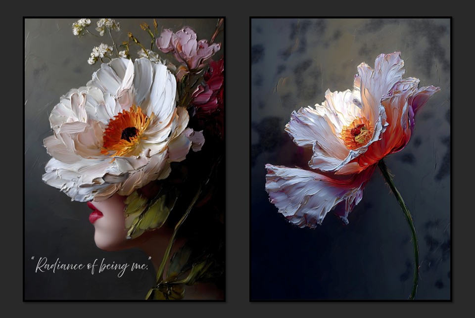 Petal Texture – A Striking Floral Canvas Collection - Image 2
