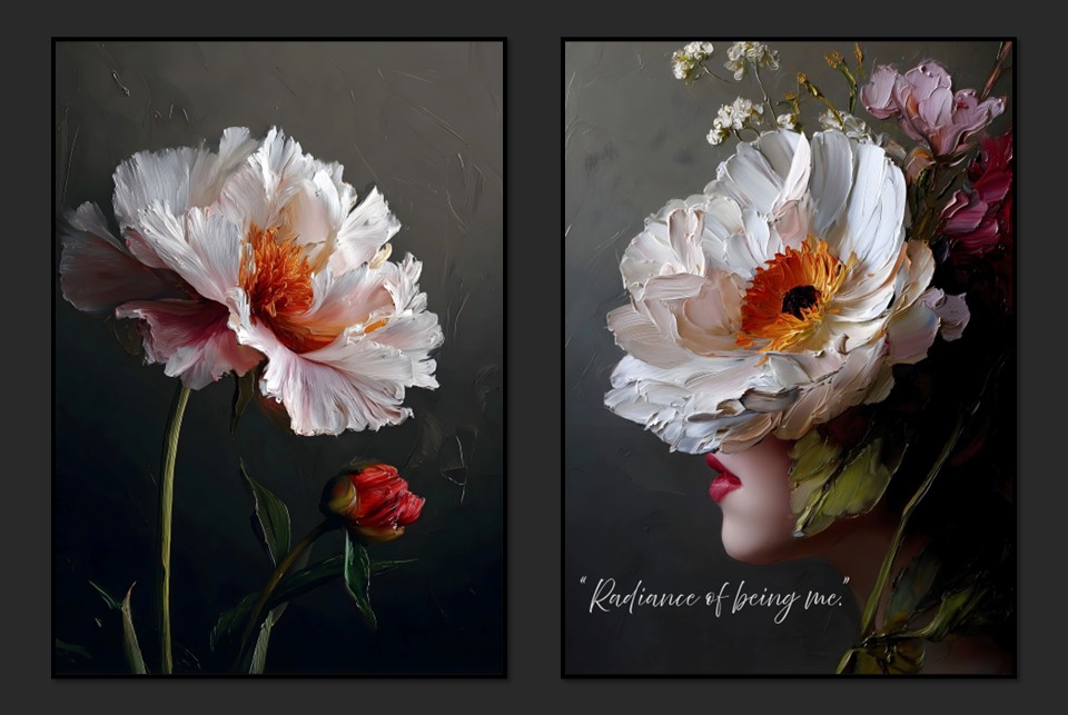 Petal Texture – A Striking Floral Canvas Collection - Image 4