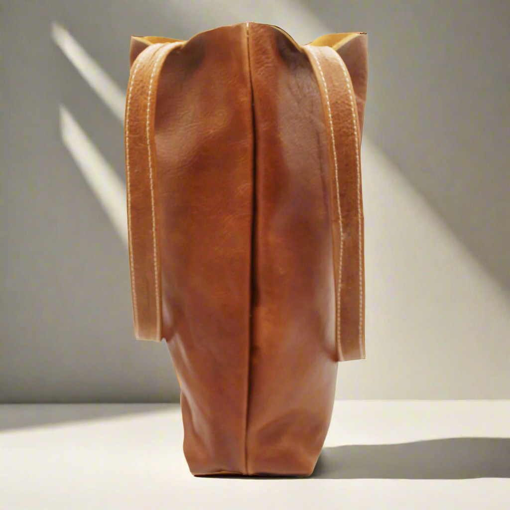 Zara Leather Shopper Bag - Image 5