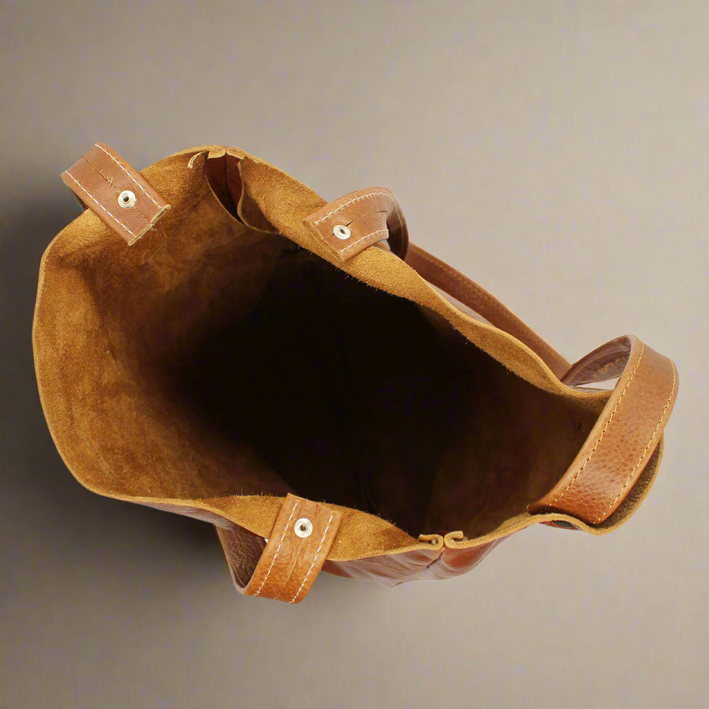 Zara Leather Shopper Bag - Image 6