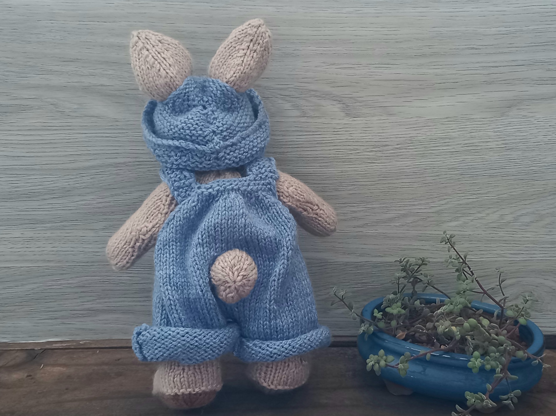 Handmade Knitted Bunny Doll - Image 4