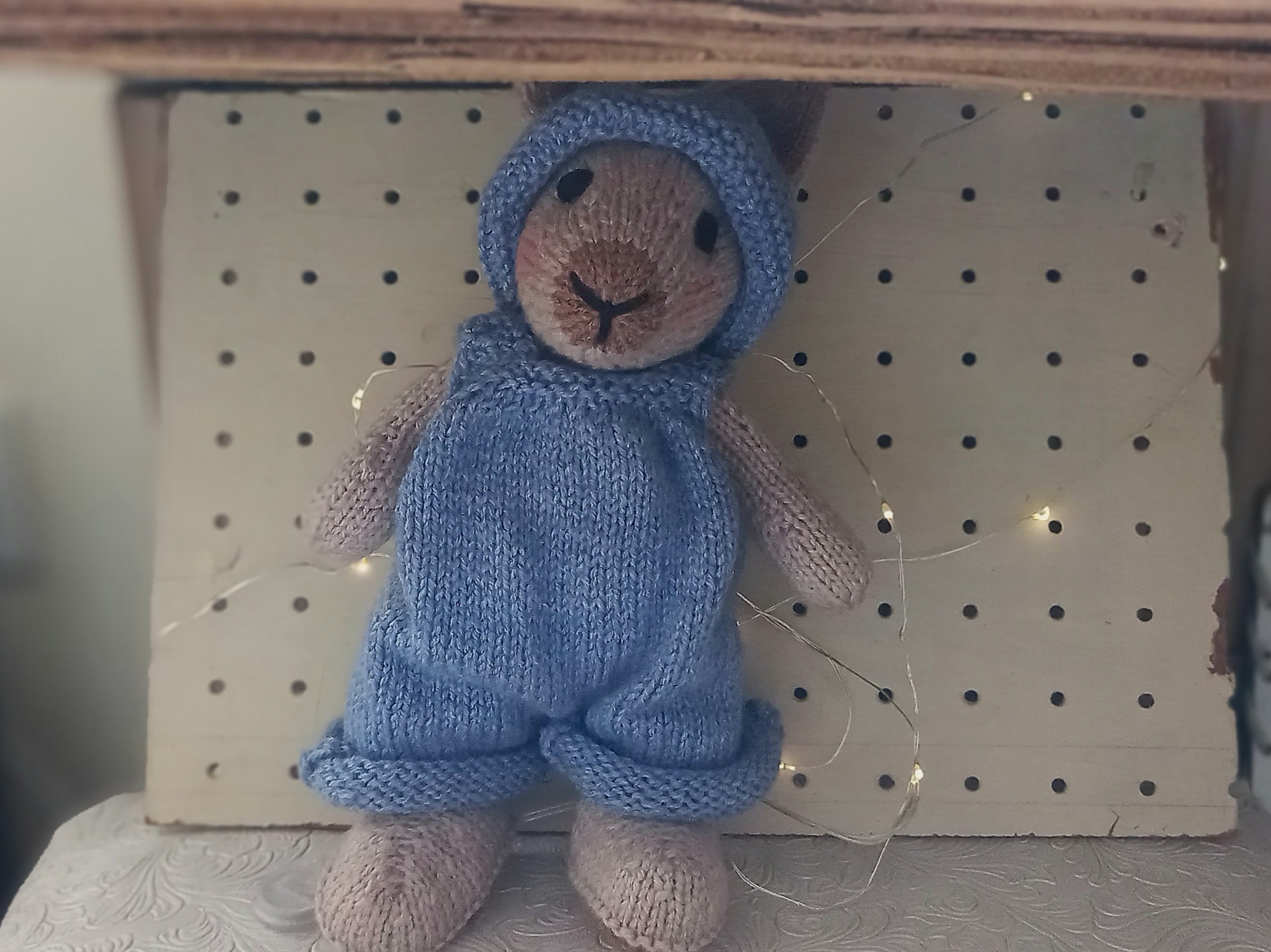 Handmade Knitted Bunny Doll - Image 5
