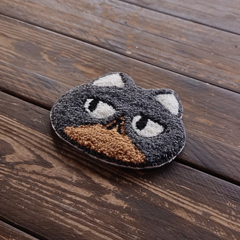 The Unimpressed Cat Mug Rug - Image 2