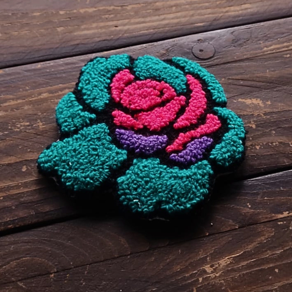 Mug Rug - Neo Traditional Rose - Image 2