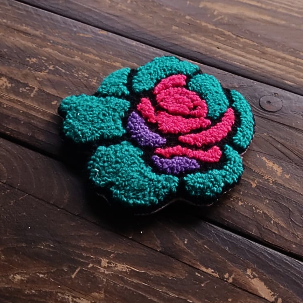 Mug Rug - Neo Traditional Rose