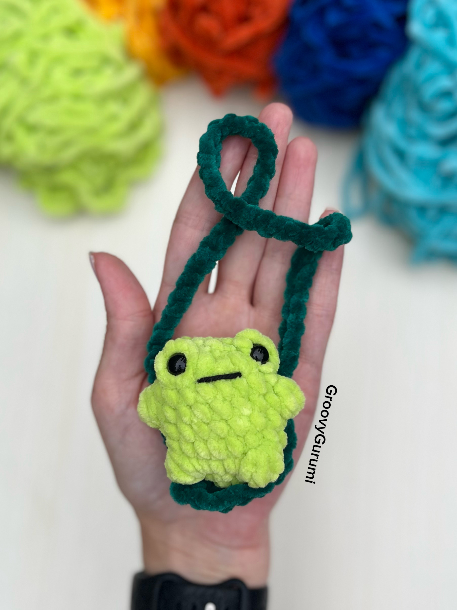 Crochet Swinging Frog - Image 2