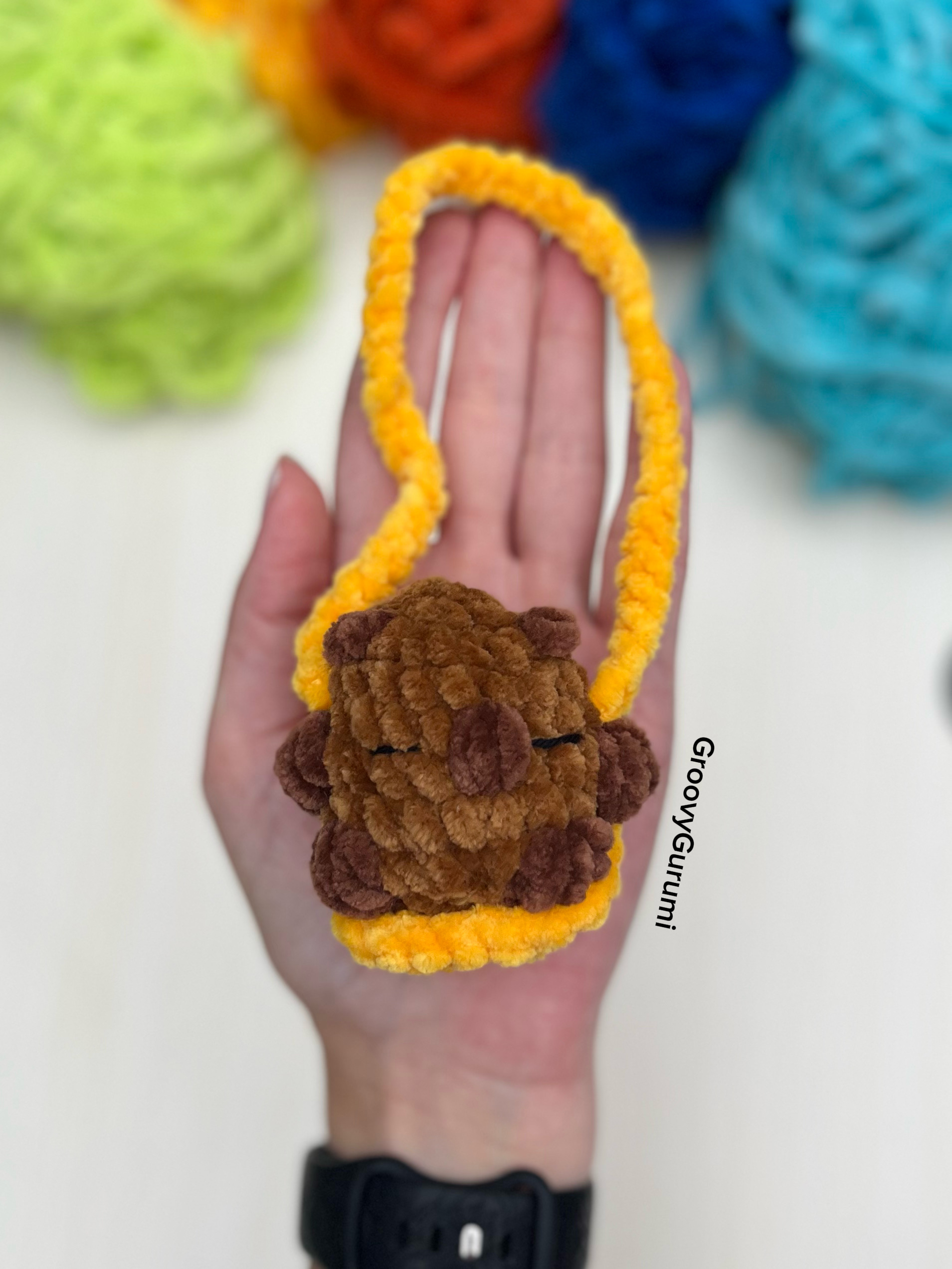 Crochet Swinging Capybara - Image 2