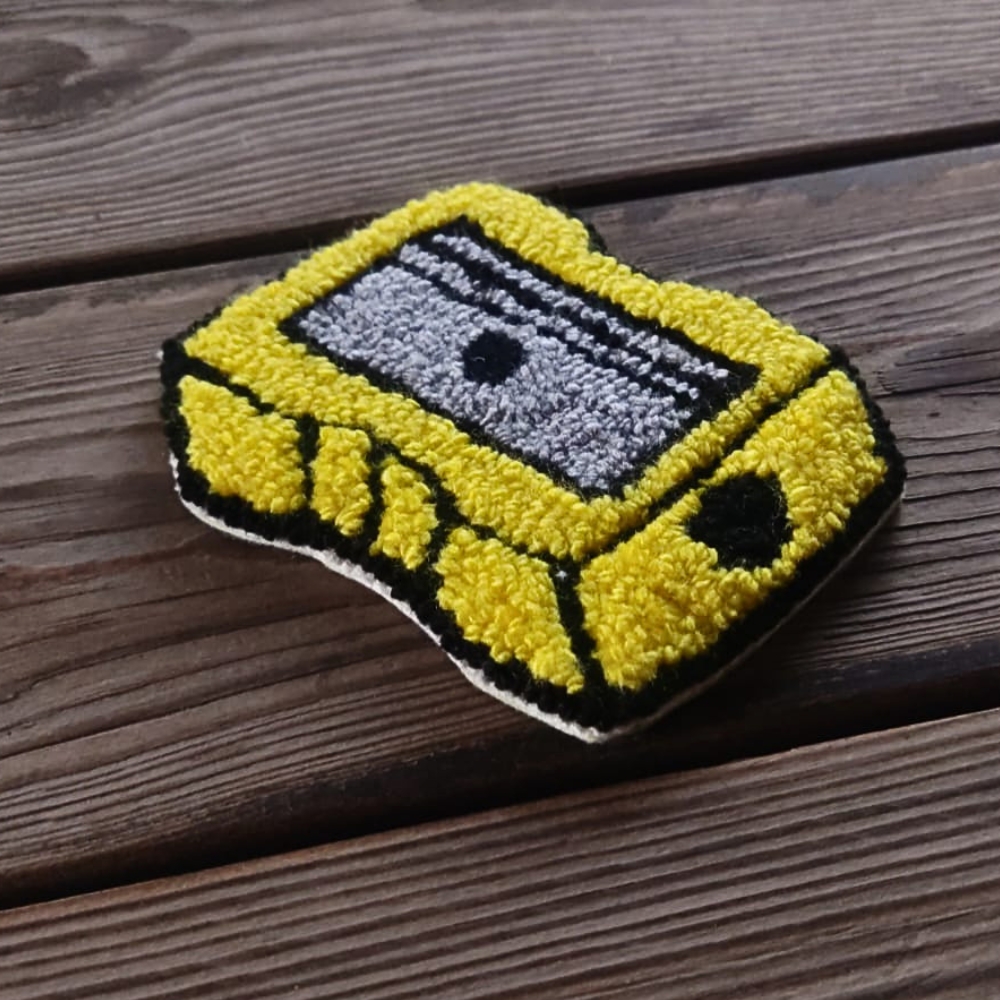 Yellow Sharpener Mug Rug