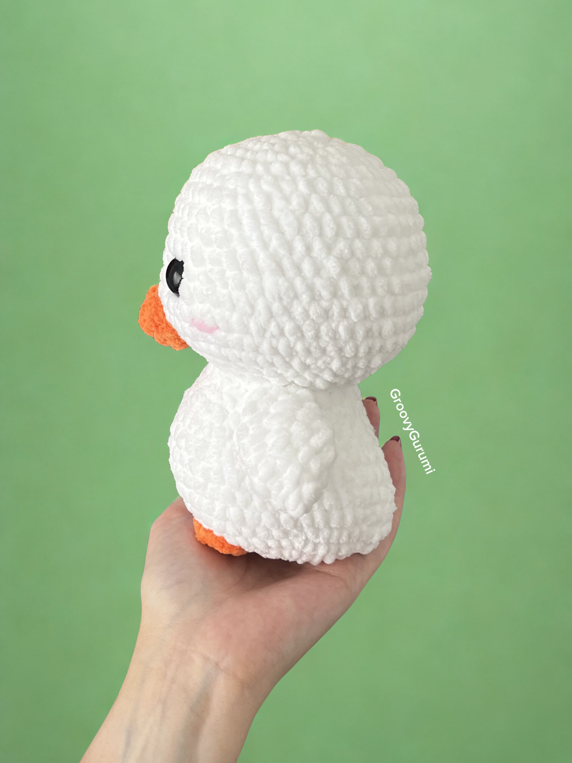 Crochet White Duck - Image 2