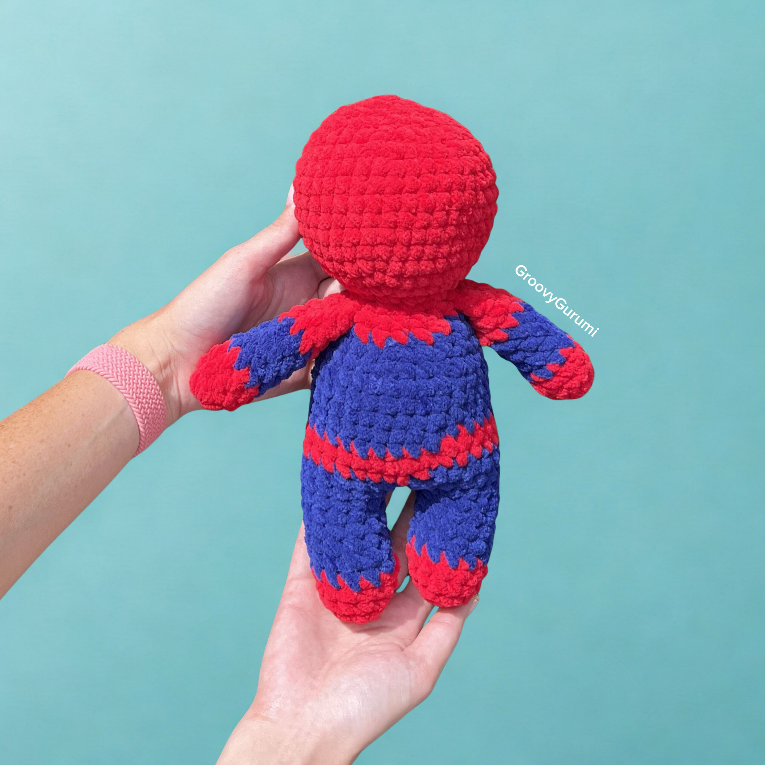 Spider Superhero Crochet Plushie - Image 2