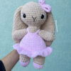Crochet Ballerina Bunny Plushie